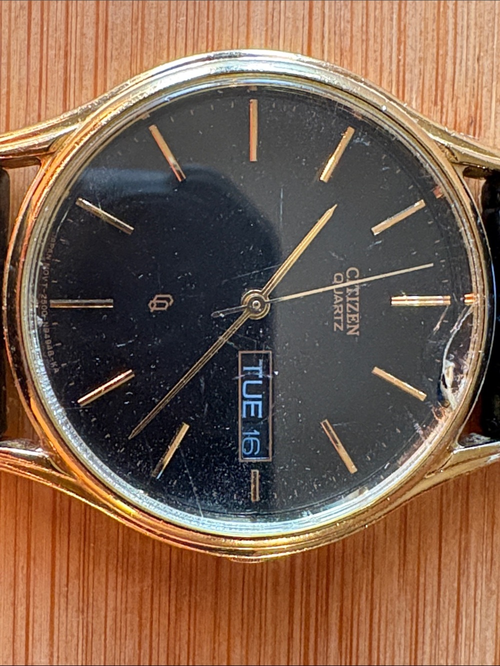Citizen Gold-Tone Men's Watch with Black Dial